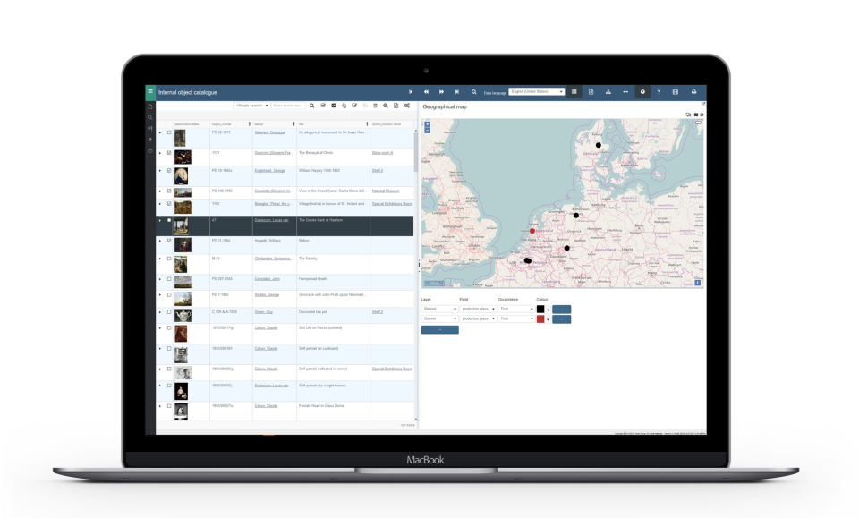 screenshot of Axiell Collections